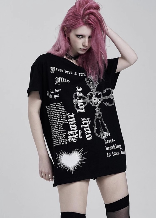 Aespa Karina Off-Shoulder Tee Shirt