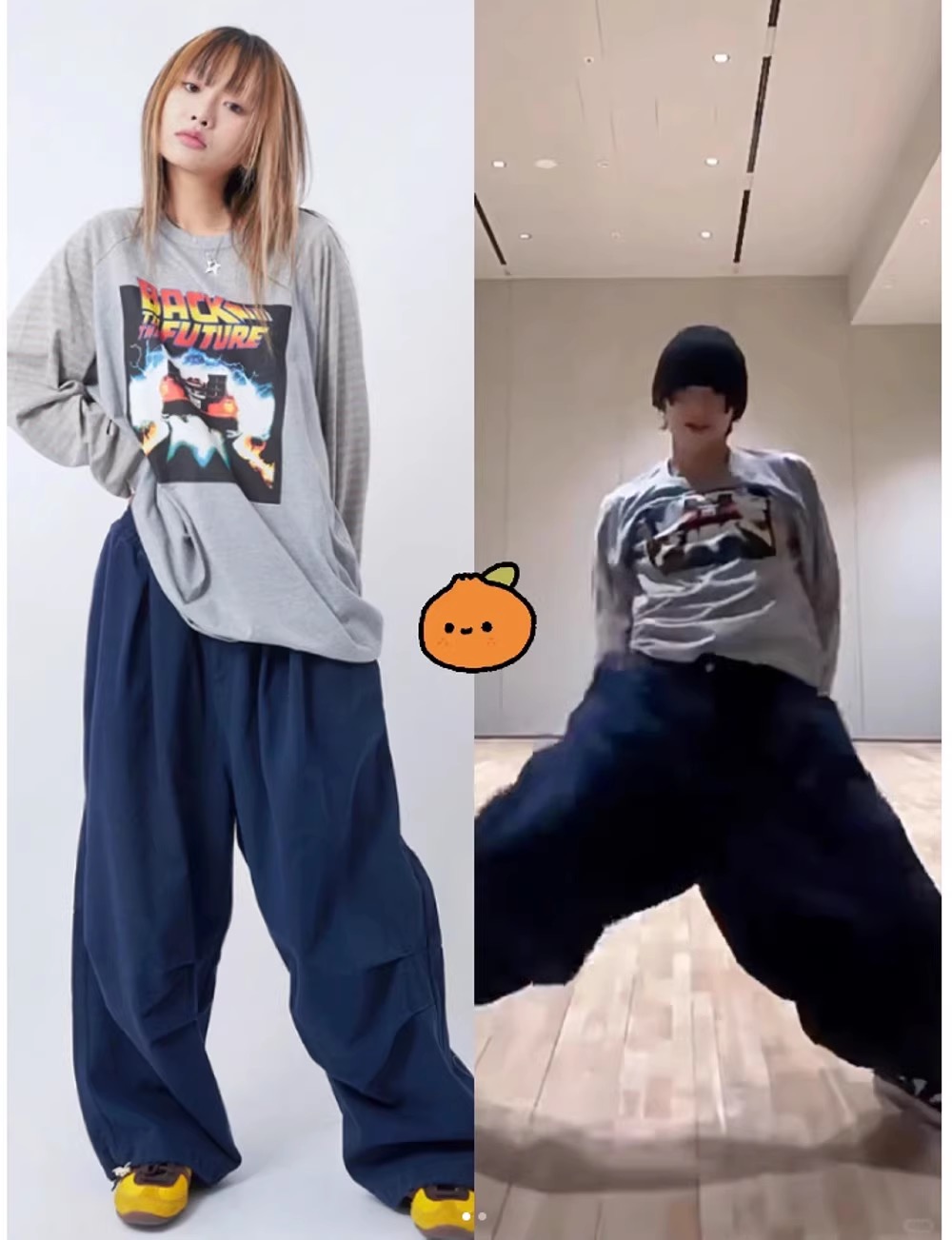 TXT Yeonjun inspired Stripe Raglan Long Sleeve Tee