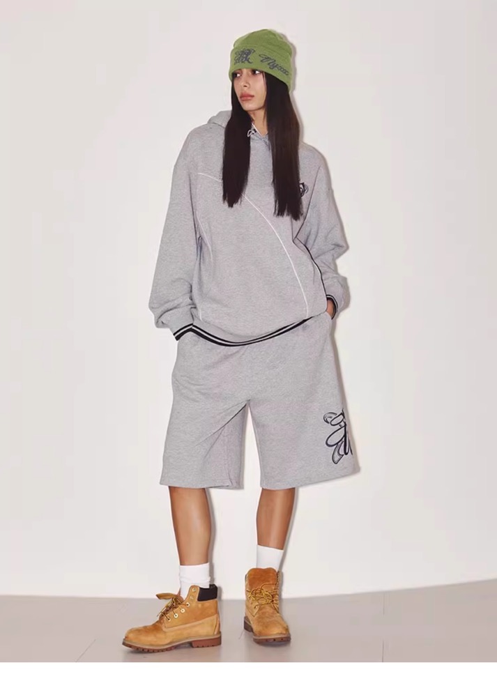 Aespa Karina Inspired Retro Sports Shorts Set