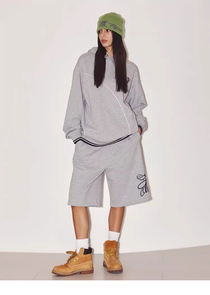 Aespa Karina Inspired Retro Sports Shorts Set