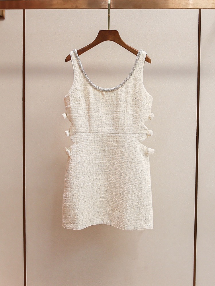 Babymonster Ahyeon -Sequin Trim Sleeveless Dress 