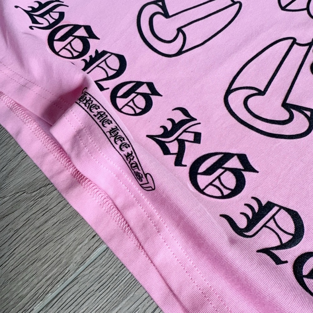 CH Pink Limited Chrome Hearts inspired  Unisex Long Sleeve Tee