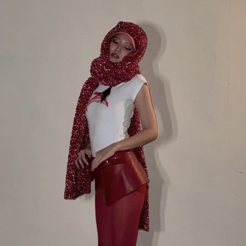 BLACKPINK Jennie Dolphin Print Fitted Crop Tee 