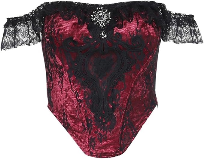 Waistband Lace Patchwork Camisole-Straykids concert outfitidea for STAY