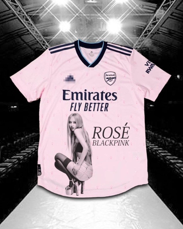 Blackpink-Inspired custom Arsenal Remake Jersey
