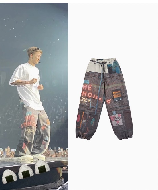 Got7 Jackson Wang Inspired Graffiti Track Pants