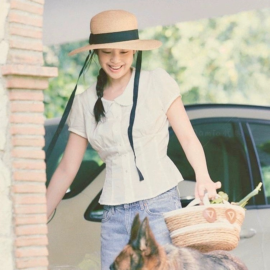 Blackpink Jennie Sweet French Bow Tie Shirt