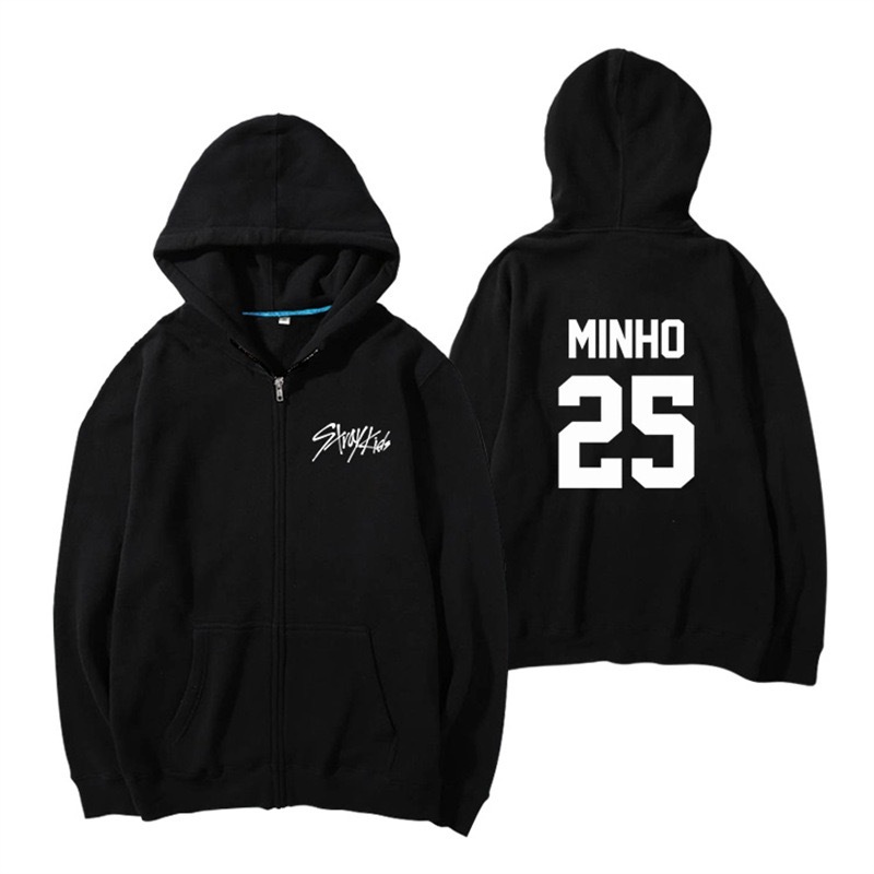 Stray Kids Birthday inspired Merch Zip-Up Hoodie