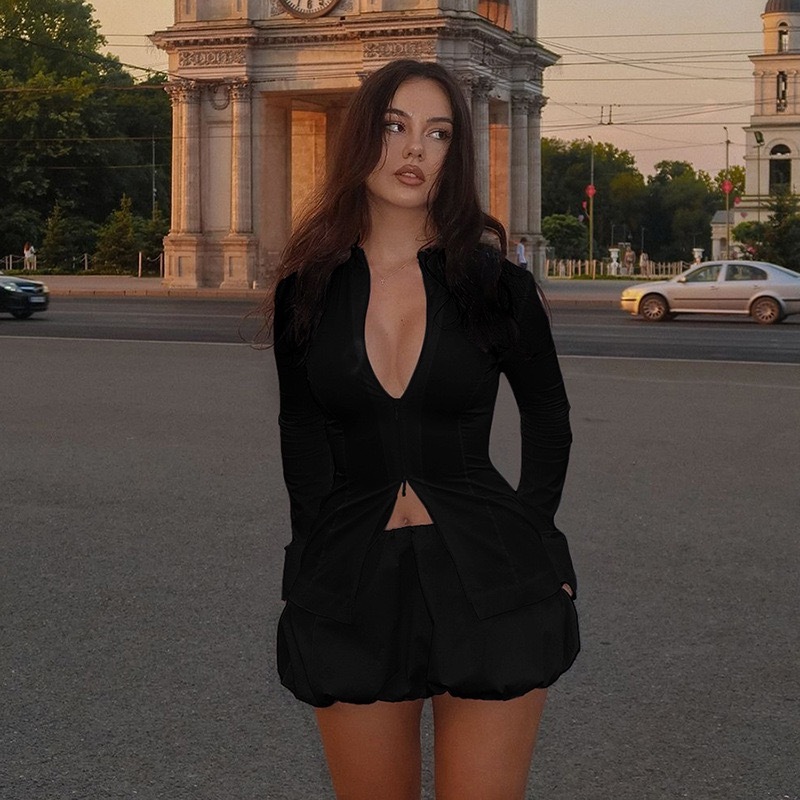 Aespa Winter- inspired Bow-Cutout Knit SkirtSet