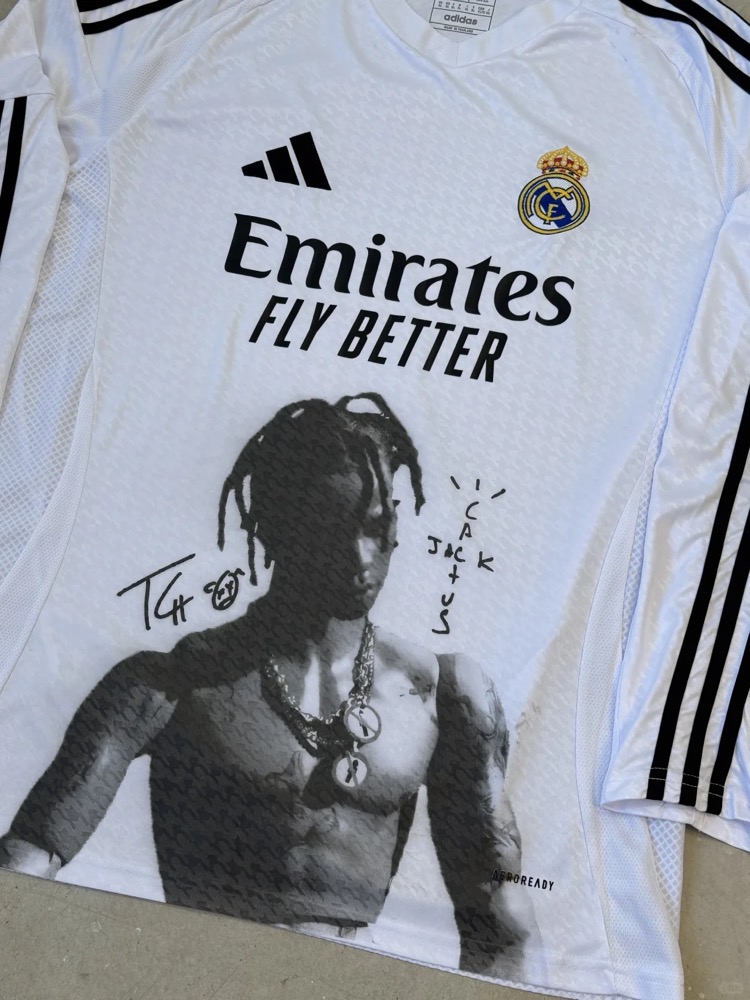 Travis Scott Long Sleeve custom Remake Jersey 