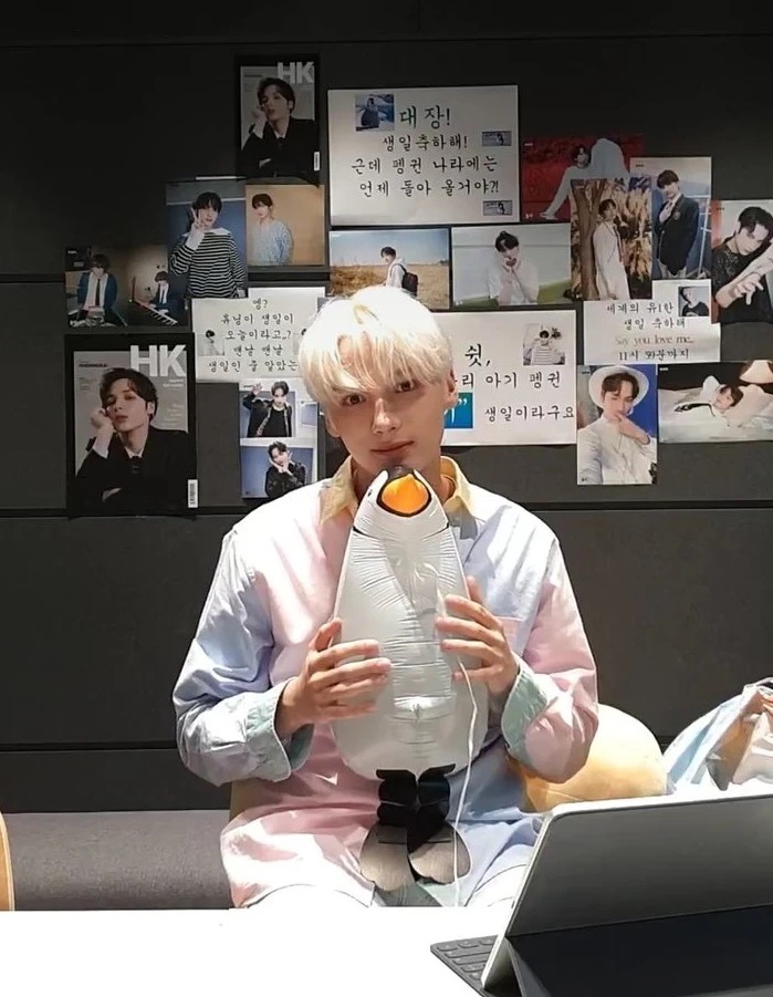 TXT Hueningkai inspired Colorblock Striped Shirt