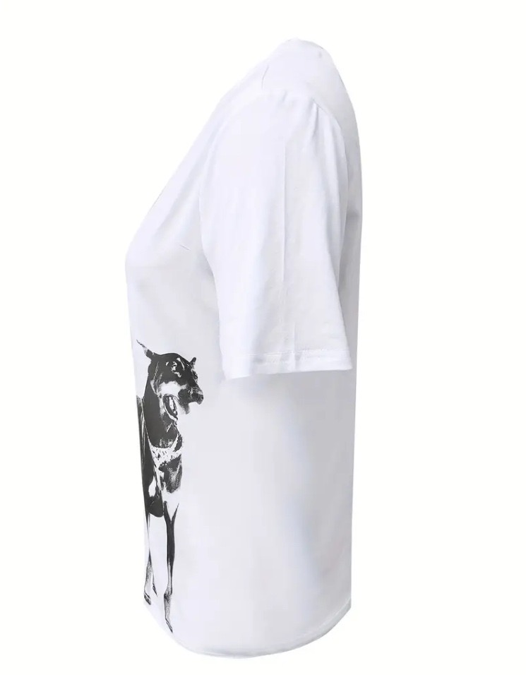 Katseye lara inspired dog print tshirt