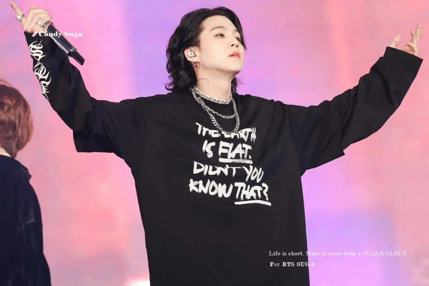 EARTH IS FLAT hoodie Shirt- SUGA BTS