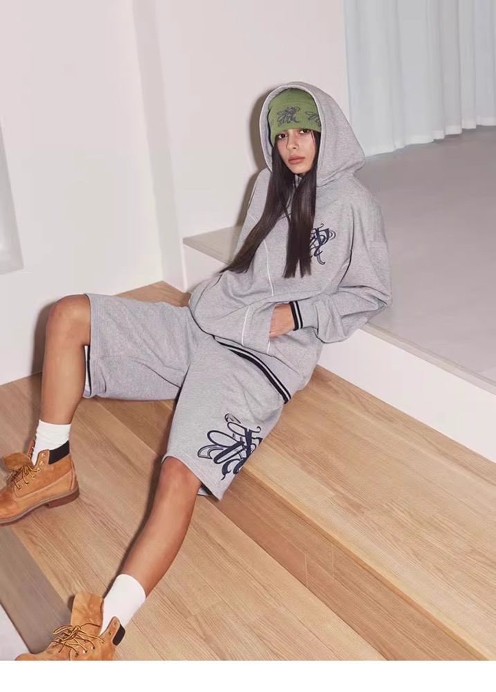 Aespa Karina Inspired Retro Sports Shorts Set