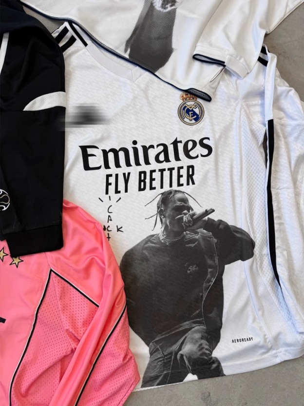 Travis Scott Long Sleeve custom Remake Jersey 