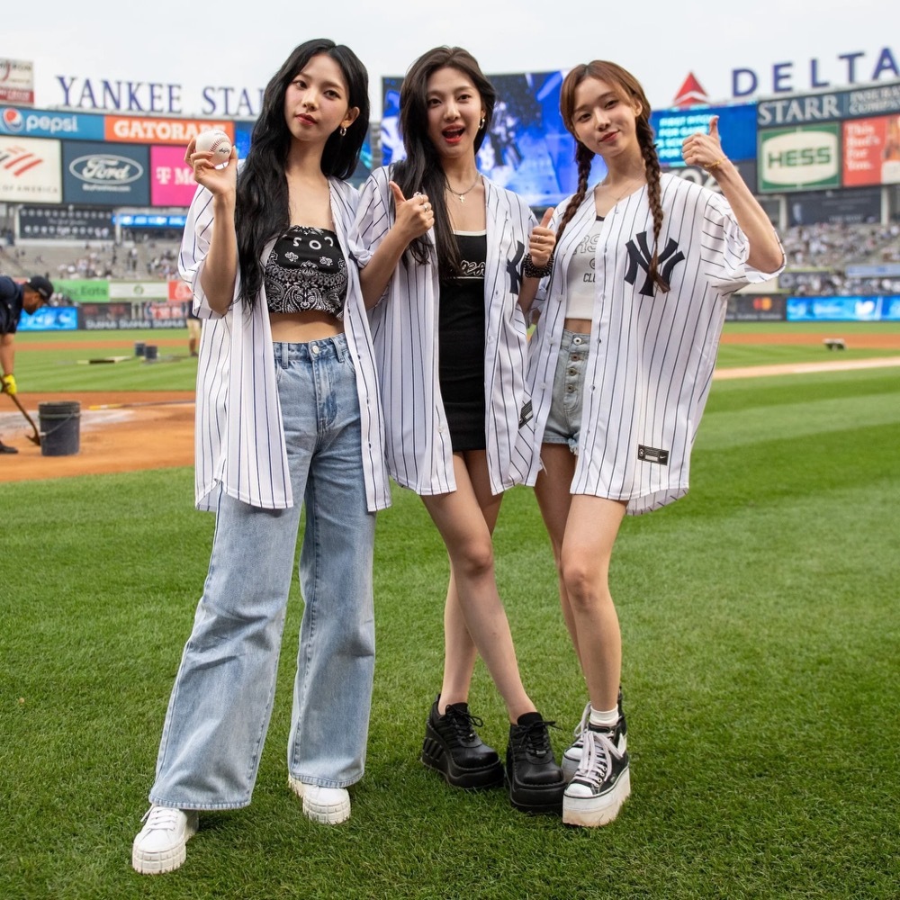 Aespa NY Baseball Customized  Jersey Shirt