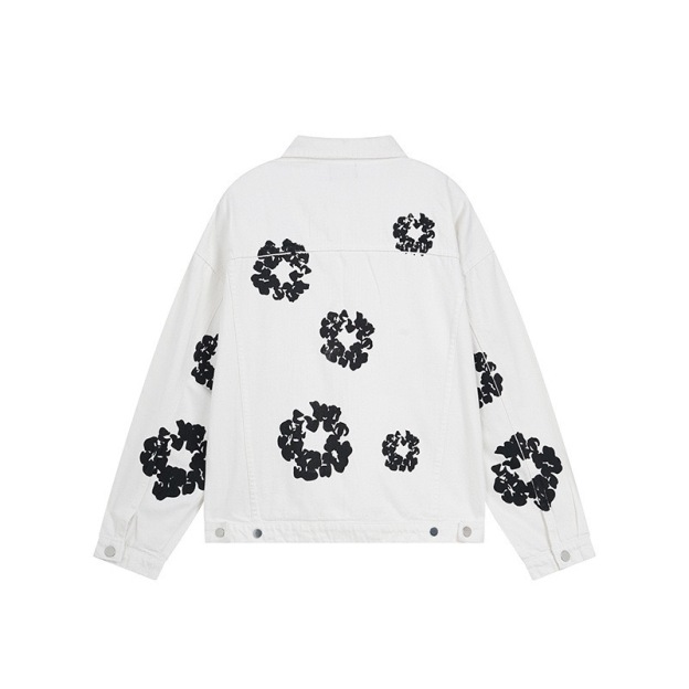 Enhypen Jake inspired Cotton Wreath  demin print jacket