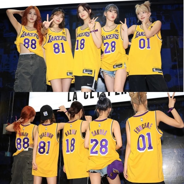 LE SSERAFIM Inspired Basketball Jersey 