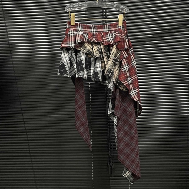 BabyMonster Ahyeon inspired Multicolored Plaid Skirt