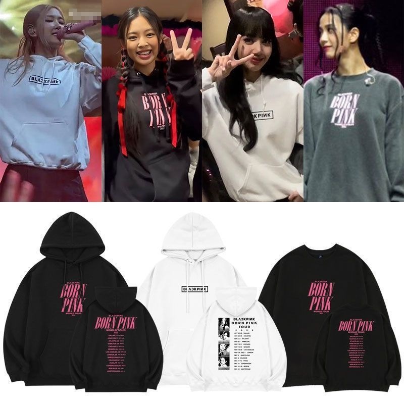 BLACKPINK BORN PINK World Tour concert merch hoodies