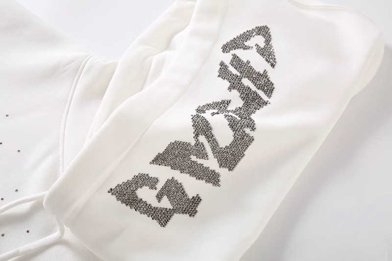 TXT Yeonjun -White GGUM Rhinestone Hoodie 