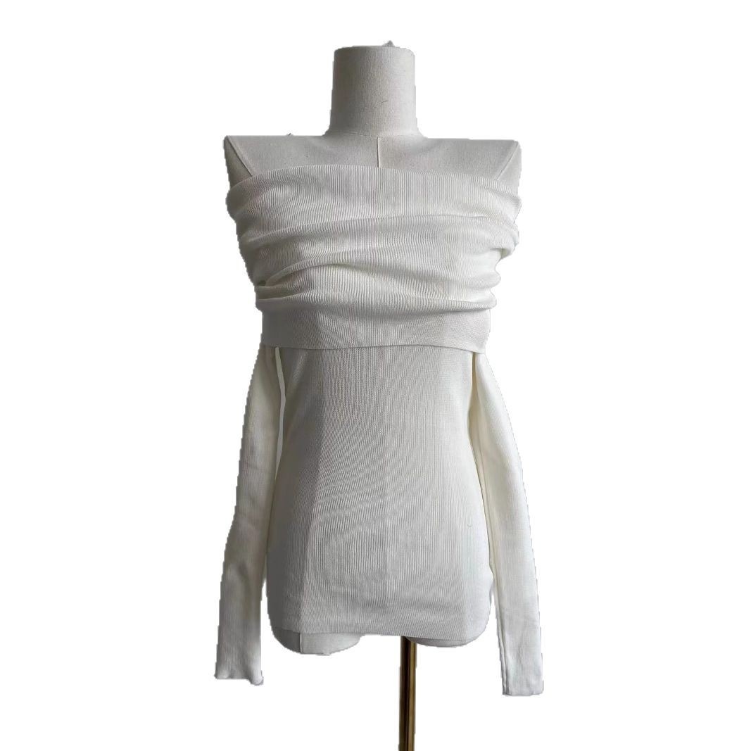 Babymonster Ahyeon Off-Shoulder Knit Sweater 