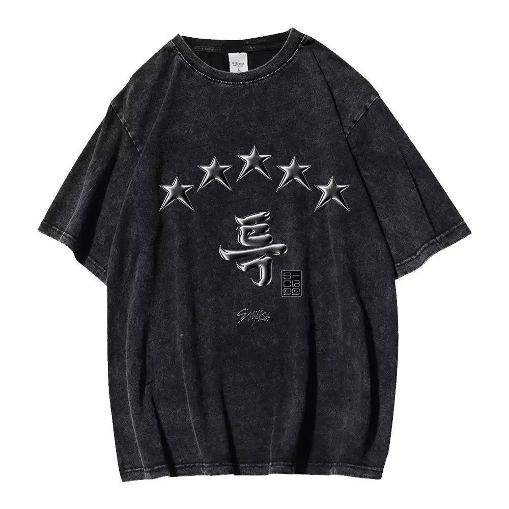 StrayKids Album 5-Star Same Washed Aged T-Shirt
