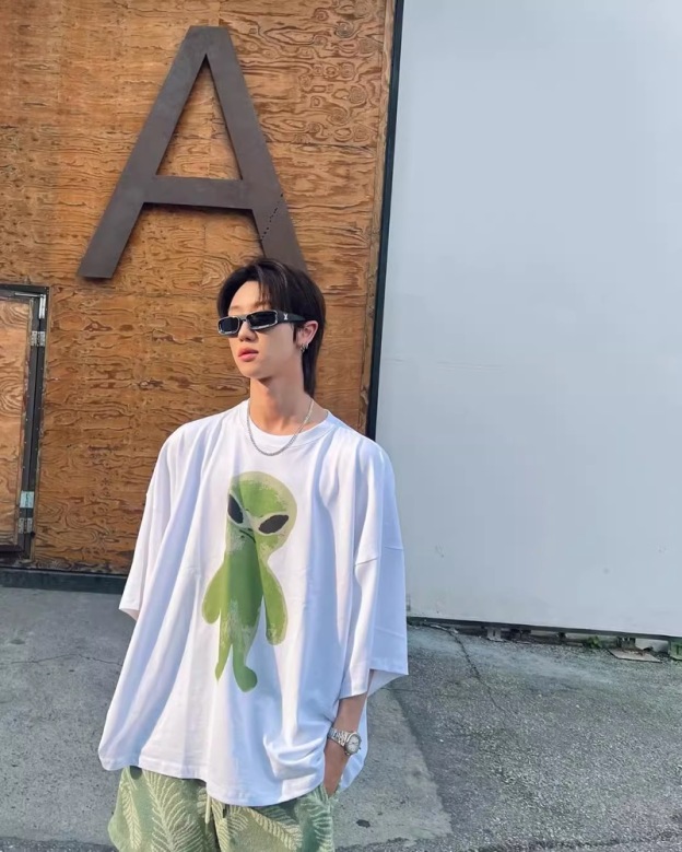 SEVENTEEN The8 Inspired Alien Graphic Tee Shirt-XuMinghao