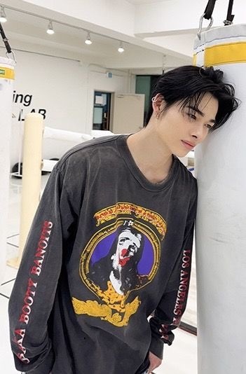 Enhypen NI-KI inspired SAINT MICHAEL ICON style print hoodie sweatshirt