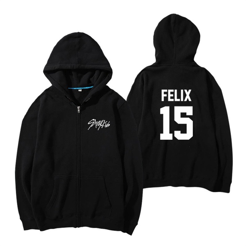 Stray Kids Birthday inspired Merch Zip-Up Hoodie