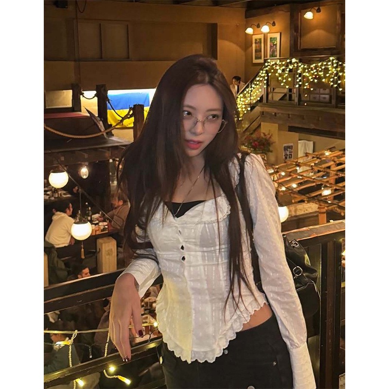 White Shirt Vest Skirt Set-Blackpink Jennie