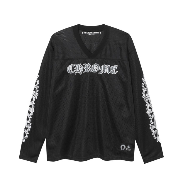 Enhypen NIKI Inspired Chrome Hears Mesh Ice Hockey Jersey Cross Print Top shirt-NI-KI