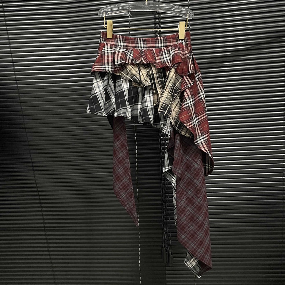 BabyMonster Ahyeon inspired Multicolored Plaid Skirt
