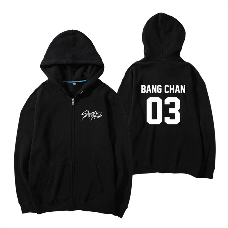 Stray Kids Birthday inspired Merch Zip-Up Hoodie