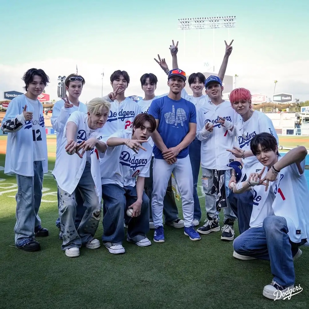 TREASURE-Inspired Custom Dodgers Baseball Jersey