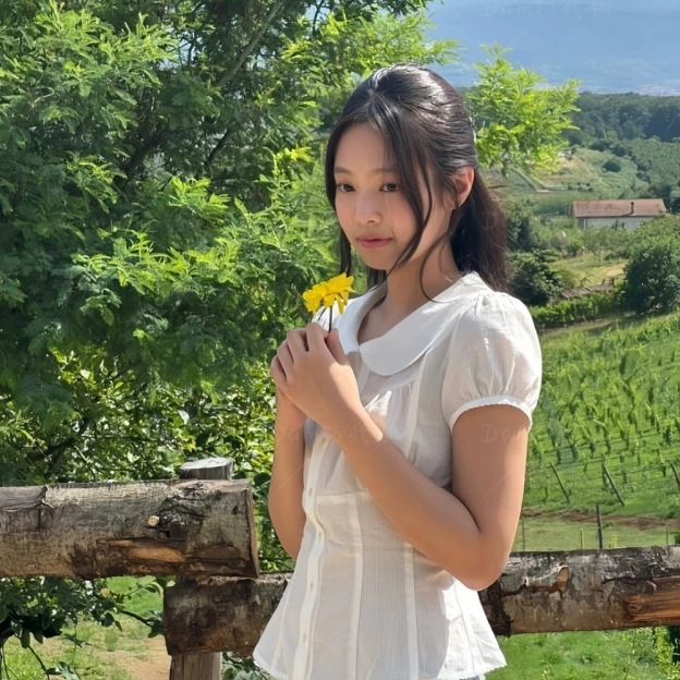 Blackpink Jennie Sweet French Bow Tie Shirt