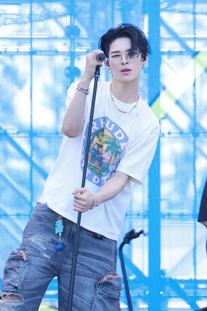 Enhypen NIKI inspired RHUDE sunset print tshirt-NI-KI