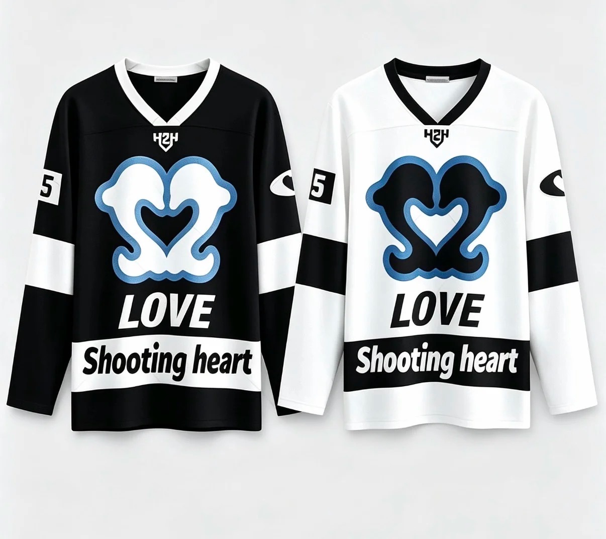 heats2heats the love heart custom jersey