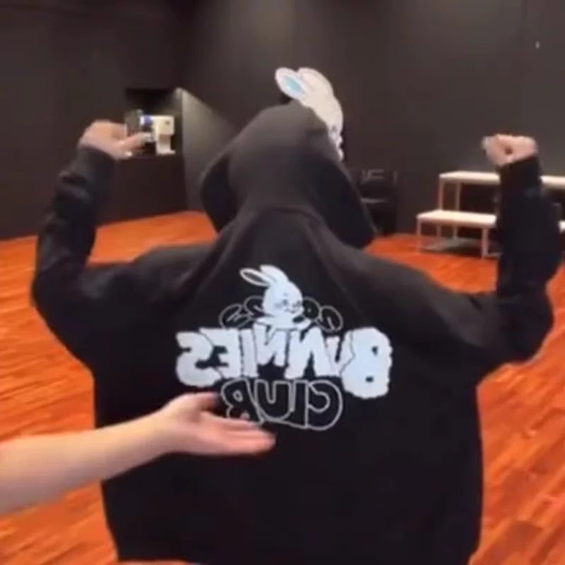 NewJeans Bunnies club-Inspired Hoodie Zip-Up Jacket-NJZ