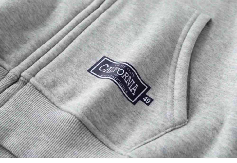 Seventeen Mingyu Grey Letter Print inspired Zip-Up Hoodie 