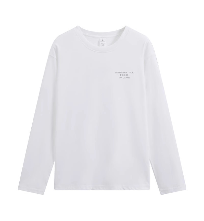 Seventeen follow the light merch inspired white tshirt