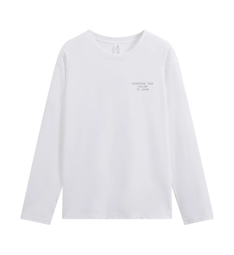Seventeen follow the light merch inspired white tshirt