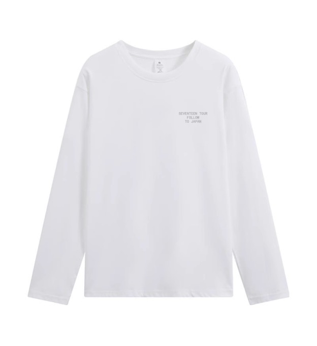 Seventeen follow the light merch inspired white tshirt