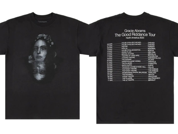 Gracie Abrams Official Website The Secret of Us Tour T-Shirt