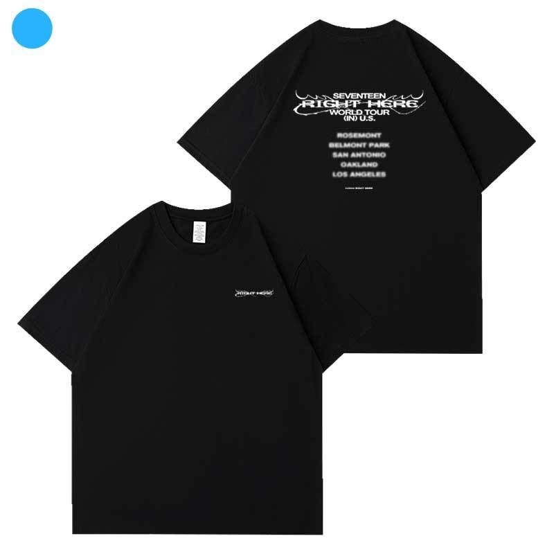 SEVENTEEN 2024 'RIGHT HERE' World Tour Official-Inspired Cotton T-Shirt