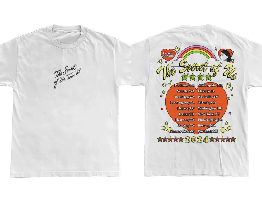 Gracie Abrams Official Website The Secret of Us Tour T-Shirt