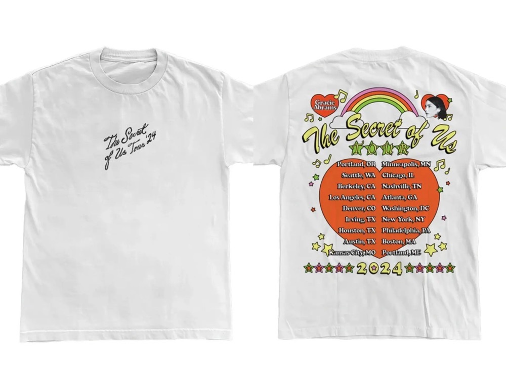 Gracie Abrams Official Website The Secret of Us Tour T-Shirt