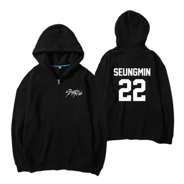 Stray Kids Birthday inspired Merch Zip-Up Hoodie