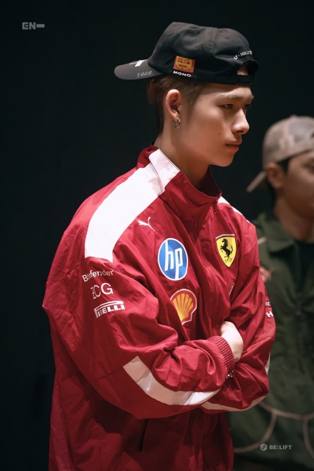 Enhypen NI-KI inspired AC Embroidered Football Windbreaker Zip-Up Rainproof Soccer Jacket-niki
