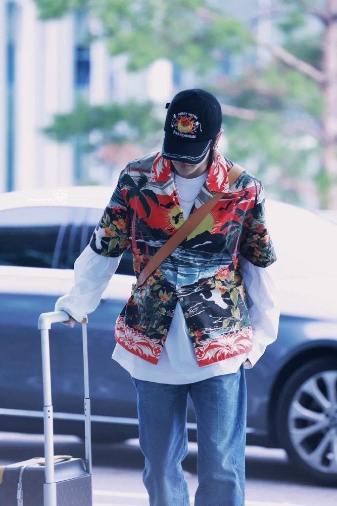 SEVENTEEN The8 Inspired Summer Print Shirt - XuMinghao